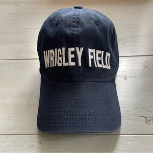 Wrigley Field American Needle Navy White Embroidered MLB Genuine Merch Ball Cap